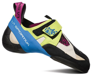 Load image into Gallery viewer, Skwama women's - apple green/cobalt blue, climbing shoes