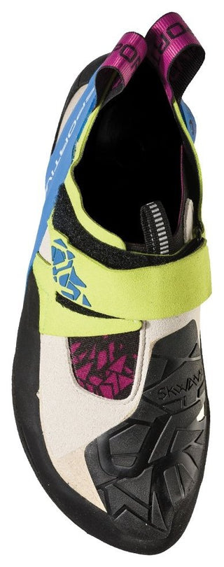 Load image into Gallery viewer, Skwama women's - apple green/cobalt blue, climbing shoes