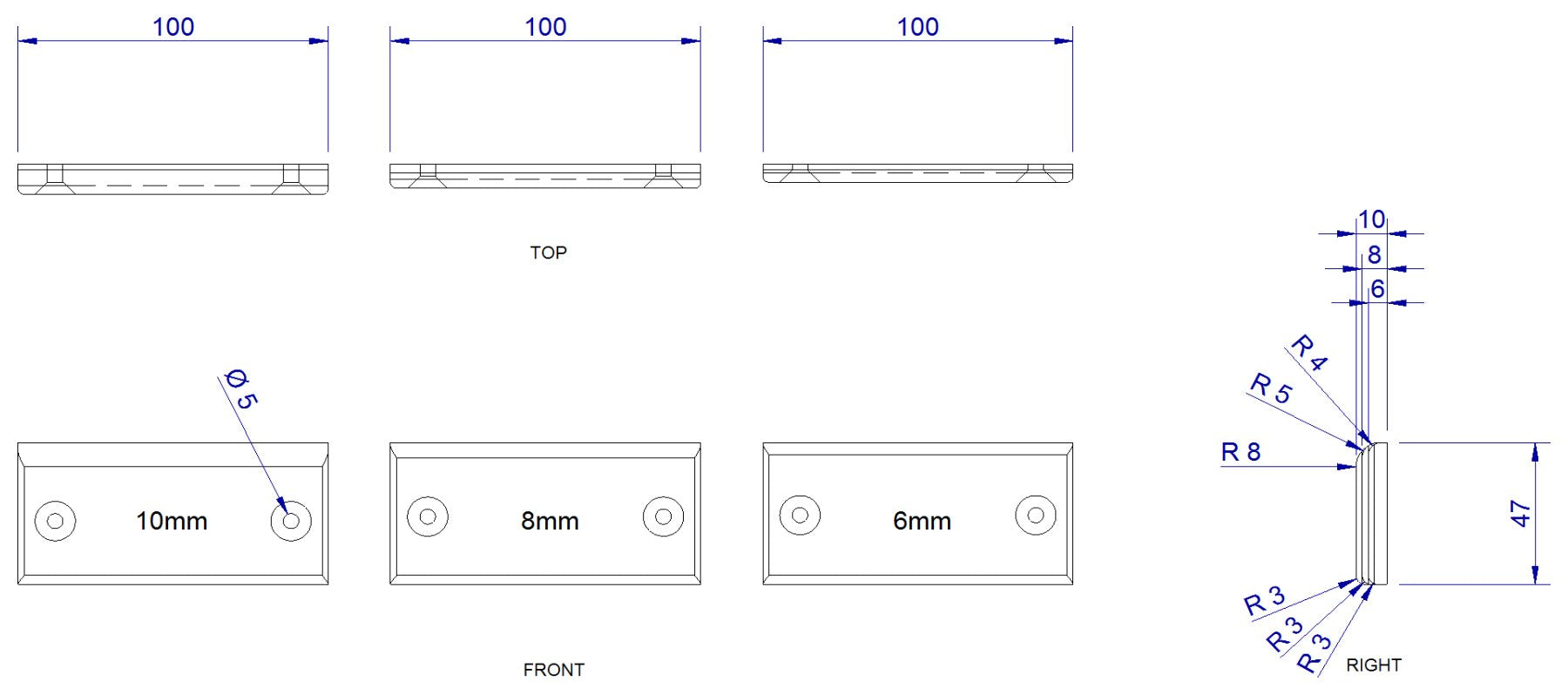 Switchblade Edges, training grips