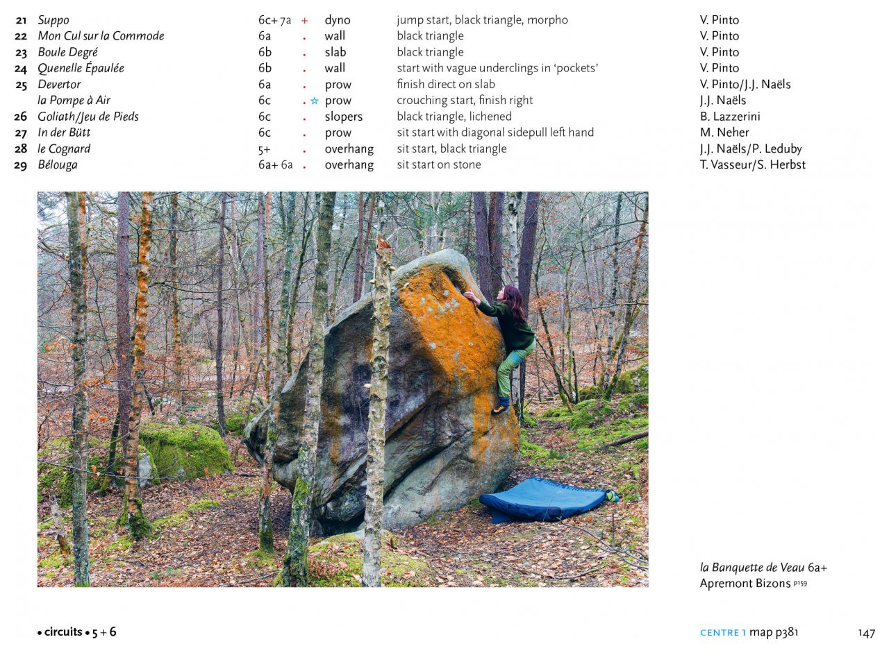 5+6 Central Fontainebleau (English), guidebook