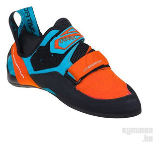 Load image into Gallery viewer, Katana men's - tangerine/tropic blue, climbing shoes