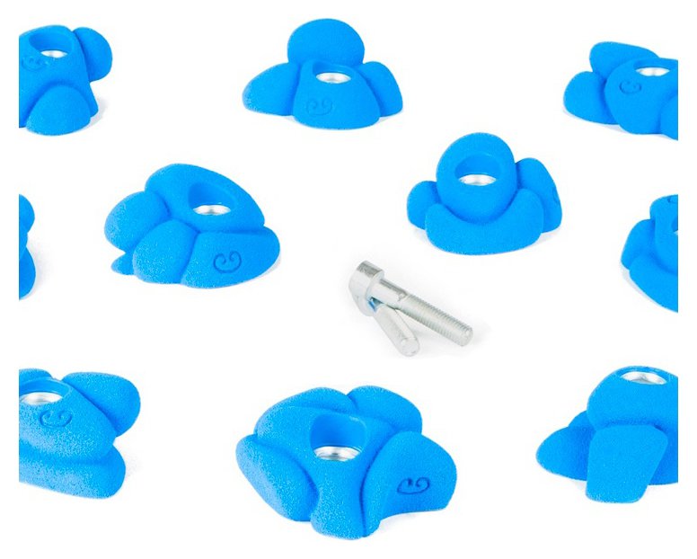 Tricky, 10 small climbing holds