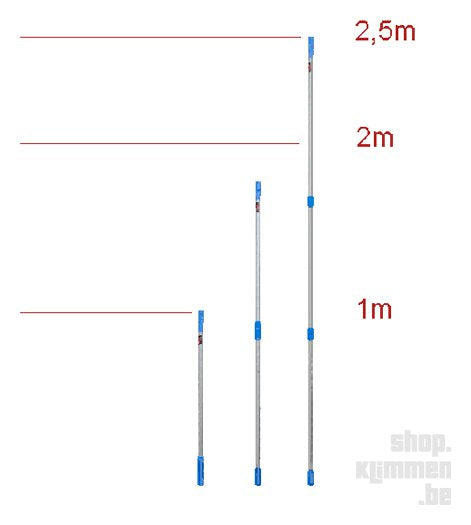 Triple Tube Pole, brush stick