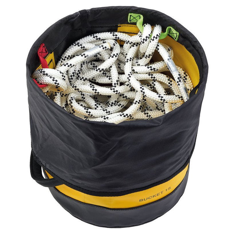 Bucket (15L), freestanding rope bag