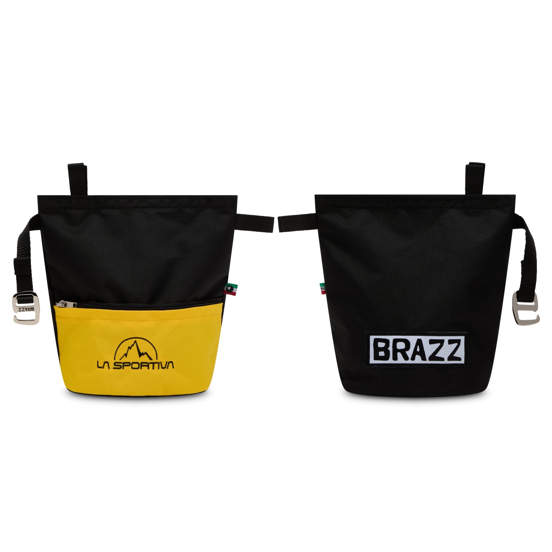 Leftover Boulder Chalk Bag black yellow by La Sportiva 9c Bouldering