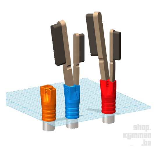 Triple Tube Pole, brush stick