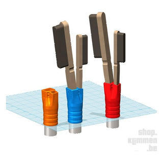 Load image into Gallery viewer, Triple Tube Pole, brush stick
