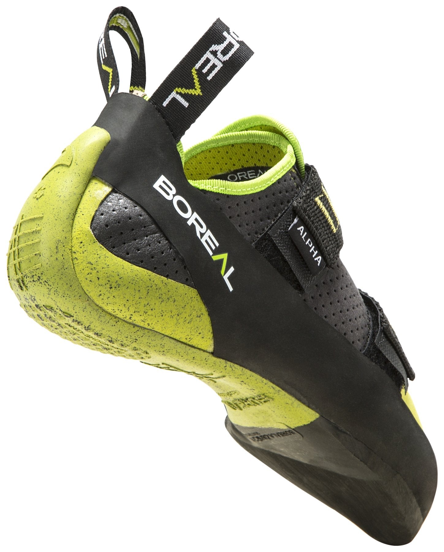 Alpha (2023) - graphite/green, men's climbing shoes